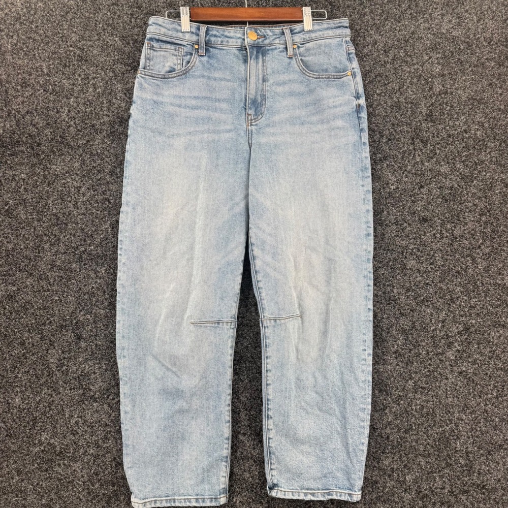 KUT from the Kloth Ashley Slouchy Barrel Jeans Light Wash High Rise Size 6